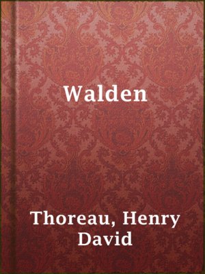 cover image of Walden